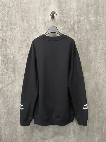 Balenciaga Classic New Foam Logo Printed Round Neck Hoodie