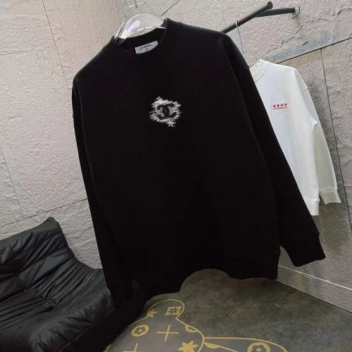 Chanel Couple's New Small Double C Letter Embroidered Round Neck Hoodie