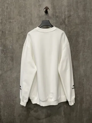 Balenciaga Classic New Foam Logo Printed Round Neck Hoodie