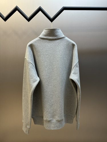 Dior New Couple Embroidered Logo Half Zipper Hoodie Set