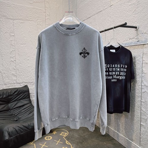Chrome Hearts New Personalized Horseshoe Cross Printed Washable Round Neck Hoodie