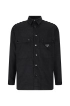 Prada New Classic Triangle Logo Corduroy Shirt Jacket