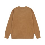 Versace Unisex Classic Basic Style Casual Waffle Sweater
