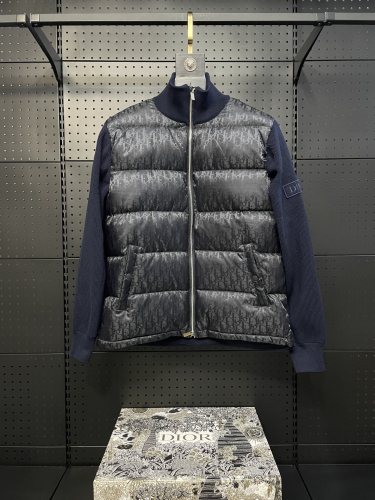 Dior New Classic Couple Splicing Wool Down Jacket