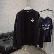 Chrome Hearts New Personalized Horseshoe Cross Printed Washable Round Neck Hoodie