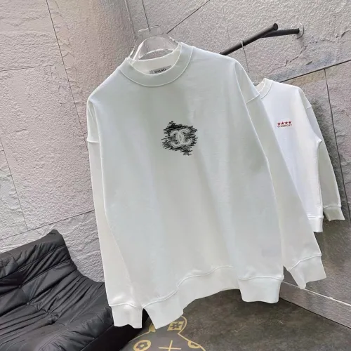 Chanel Couple's New Small Double C Letter Embroidered Round Neck Hoodie