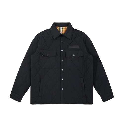 Burberry New Classic Diamond Grid Jacket Couple's Casual Cotton Jacket