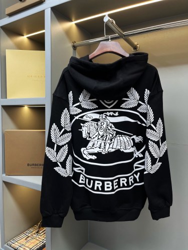 Burberry New Couple Classic War Horse Equestrian Knight Printed Cotton Hoodie