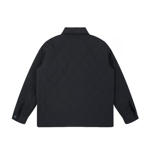 Burberry New Classic Diamond Grid Jacket Couple's Casual Cotton Jacket