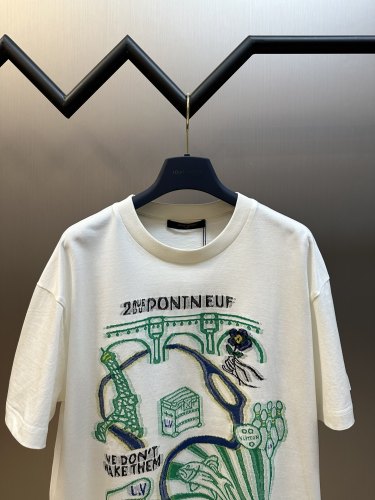 Louis Vuitton Fashion Dream Five Color Flying Thread Jacquard Short Sleeve