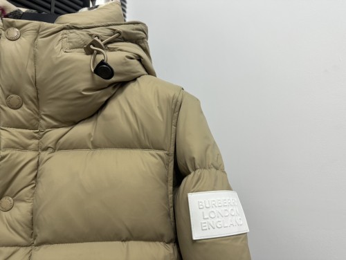 Burberry New Detachable Sleeve Hooded Down Jacket