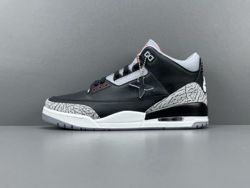 Nike x Jordan Air Jordan 3 OG Black Cement Men Basketball Sneakers Shoes