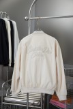 Dior Classic Logo Toothbrush Embroidered Zipper Baseball Jacket