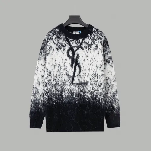 Saint Laurent Couple New Fashion Starry Sky Gradient Jacquard Casual Sweater