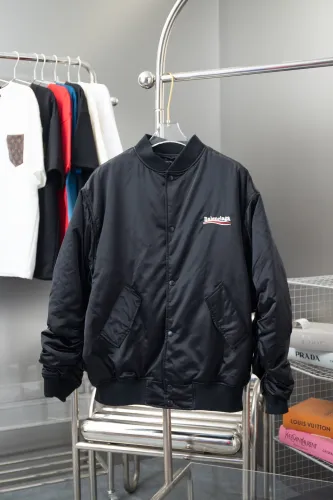 Balenciaga Classic Couple Coke Embroidered Baseball Flying Cotton Jacket