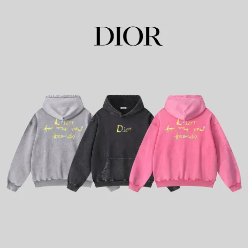 Dior New Fashion Logo Printed Water Washed Casual Hoodie