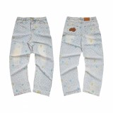 Louis Vuitton New Fashion Color Embroidered Jeans