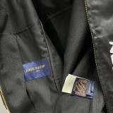 Louis Vuitton Classic Beaded Letter Zipper Hooded Waist Jacket