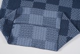 Louis Vuitton New Classic Crystal Embroidered Patch Chess Grid Knitted Short Sleeve
