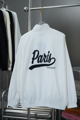 Balenciaga Classic Couple Letter Embroidered Waterproof Stormtrooper Jacket