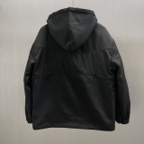 Louis Vuitton Classic Beaded Letter Zipper Hooded Waist Jacket