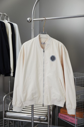 Dior Classic Logo Toothbrush Embroidered Zipper Baseball Jacket