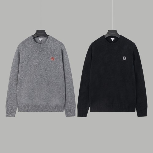 Loewe Classic Versatile Embroidered Logo Round Neck Sweater
