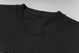 Prada Classic 3D Lock Embroidered Casual Round Neck Sweater