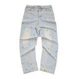 Louis Vuitton New Fashion Color Embroidered Jeans