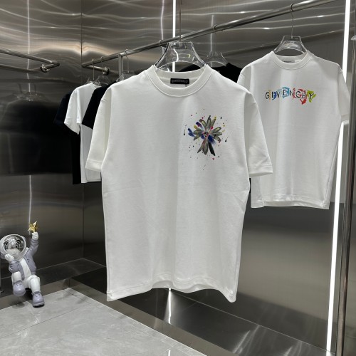 Chrome Hearts New Couple Inkjet Cross Casual Short Sleeve