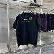 Fendi New Couple Personalized Logo Printed Casual Round Neck T-shirt
