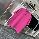 Prada Unisex Versatile Logo Printed Loose Round Neck Short Sleeve T-shirt
