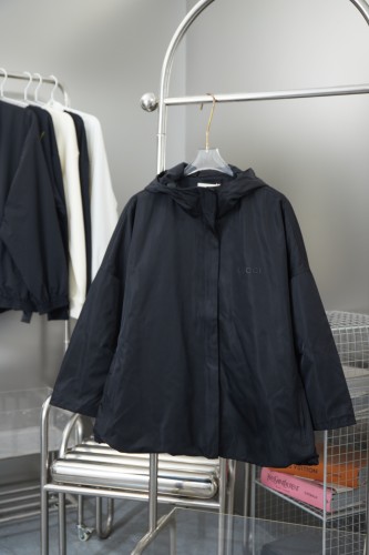 Gucci New Classic Couple Adhesive Logo Waterproof Hoodie Jacket