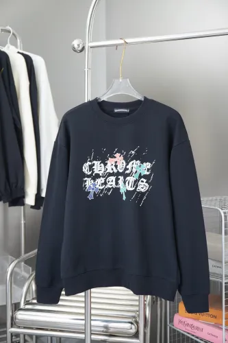 Chrome Hearts Classic Graffiti Hand drawn Cross Letter Printed Hoodie