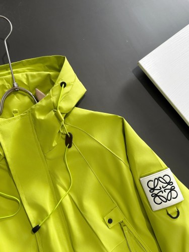 Loewe New Fashion Hooded Zipper Windbreaker Casual Jacket