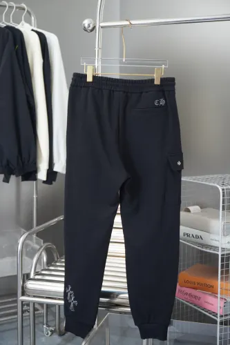 Chrome Hearts New Unisex Embroidered Cross Button Pants