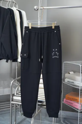 Chrome Hearts New Unisex Embroidered Cross Button Pants
