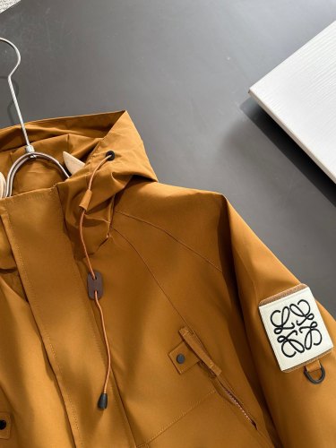 Loewe New Fashion Hooded Zipper Windbreaker Casual Jacket