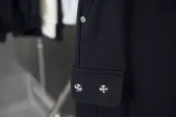Chrome Hearts New Unisex Embroidered Cross Button Pants