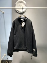 Dior x Stone Island Fashion Mid neck Side Zipper Casual Hoodie