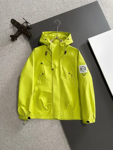 Loewe New Fashion Hooded Zipper Windbreaker Casual Jacket
