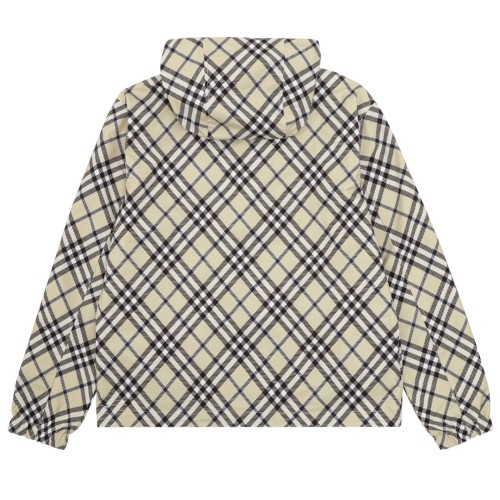 Burberry New Embroidered War Horse Checkered Double sided Jacket Coat