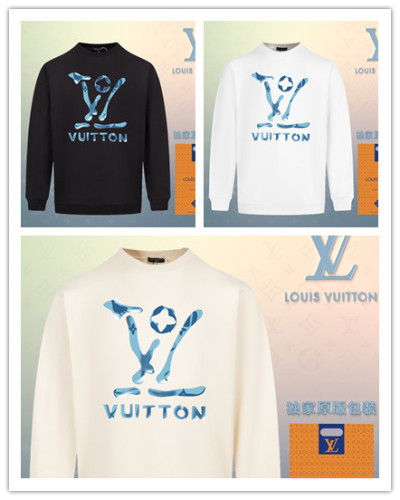 Louis Vuitton New Logo Printed Sportswear Couple Fashion Casual Woolen Hoodie