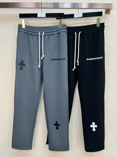 Chrome Hearts New Classic Cross Sanskrit Embroidered Casual Pants