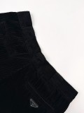 Prada Classic Triangle Logo Corduroy Work Pants