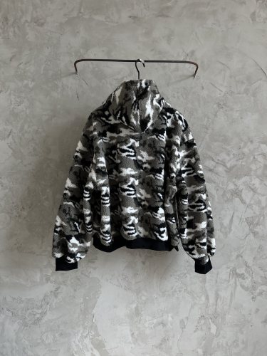 Balenciaga New Couple Snow Camo Cotton Jacket Casual Shake Fleece Lamb Wool Coat