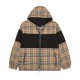 Burberry New Splicing Small Checkered Double Sided Jacket Coat
