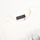 Louis Vuitton Fashion Inkjet Gradient Logo Printed Round Neck Hoodie