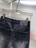 Louis Vuitton Classic Street Dark Pattern Logo Washed Jeans