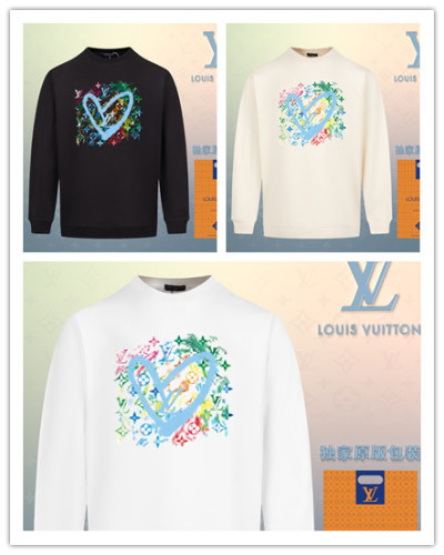Louis Vuitton New Personalized Logo Printed Sportswear Couple Fashion Casual Woolen Hoodie